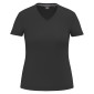 NOIR - Tee-shirt professionnel de travail à manches courtes femme aide a domicile médical auxiliaire de vie infirmier
