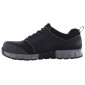 NOIR - Chaussure de sécurité S3S professionnelle de travail noire en cuir EN ISO 20345 S3S mixte logistique chantier manutention