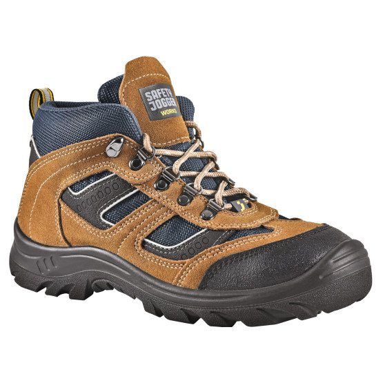 CAMEL - Chaussure haute de sécurité S3 professionnelle de travail en cuir EN ISO 20345 S3 homme transport artisan manutention c