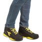 NOIR - Chaussure de sécurité S3S professionnelle de travail noire en cuir EN ISO 20345 S3S mixte logistique chantier transport a