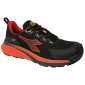 NOIR/ROUGE - Chaussure de sécurité S3S professionnelle de travail noire EN ISO 20345 S3S mixte transport artisan manutention ch
