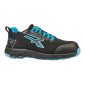 NOIR/BLEU - Chaussure de sécurité S1PS professionnelle de travail noire EN ISO 20345 S1PS mixte chantier manutention artisan lo