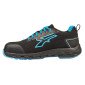 NOIR/BLEU - Chaussure de sécurité S1PS professionnelle de travail noire EN ISO 20345 S1PS mixte chantier manutention artisan tr