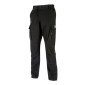 NOIR - Pantalon de travail professionnel mixte manutention chantier transport artisan