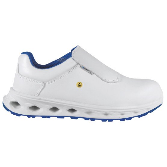 BLANC - Chaussure de sécurité S3S professionnelle de travail blanche EN ISO 20345 S3S mixte hôtel serveur restauration restaura