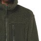 KAKI - Veste polaire professionnelle de travail à manches longues mixte médical aide a domicile infirmier auxiliaire de vie