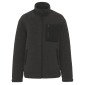 NOIR - Veste polaire professionnelle de travail à manches longues mixte médical aide a domicile infirmier auxiliaire de vie