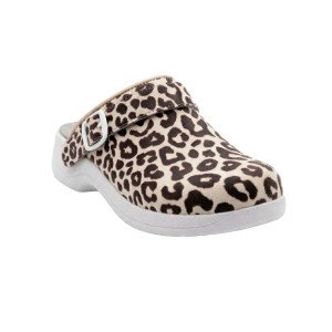 LEOPARD - Sabot de sécurité professionnel de travail en cuir EN ISO 20345 SB femme - PROMO restauration entretien cuisine menag