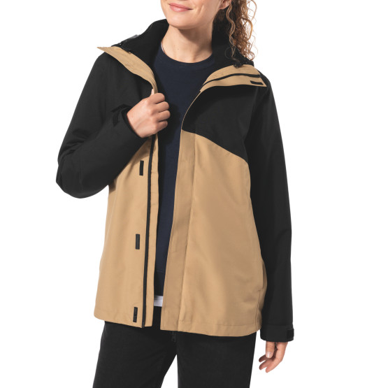 BEIGE/NOIR - Parka professionnel de travail mixte logistique artisan manutention chantier