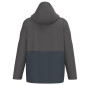 MARINE/GRIS - Parka professionnel de travail mixte logistique artisan manutention chantier