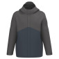MARINE/GRIS - Parka professionnel de travail mixte logistique artisan manutention chantier