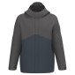 MARINE/GRIS - Parka professionnel de travail mixte chantier logistique artisan transport