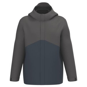 BEIGE/NOIR - Parka professionnel de travail mixte chantier manutention artisan logistique