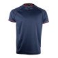 BLEU - Tee-shirt professionnel de travail à manches courtes raglan homme transport artisan manutention chantier