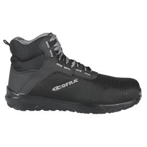 NOIR - Chaussure haute de sécurité S3 professionnelle de travail noire EN ISO 20345 S3S mixte logistique artisan transport chan