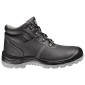 NOIR - Chaussure haute de sécurité S3 professionnelle de travail noire en cuir EN ISO 20345 S3 mixte artisan entretien chantier 