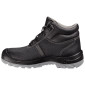 NOIR - Chaussure haute de sécurité S3 professionnelle de travail noire en cuir EN ISO 20345 S3 mixte artisan entretien chantier 