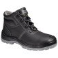 NOIR - Chaussure haute de sécurité S3 professionnelle de travail noire en cuir EN ISO 20345 S3 mixte chantier entretien artisan 