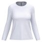 BLANC - Tee-shirt professionnel de travail à manches longues femme infirmier aide a domicile médical auxiliaire de vie