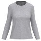 GRIS - Tee-shirt professionnel de travail à manches longues femme infirmier aide a domicile médical auxiliaire de vie