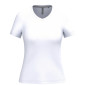 BLANC - Tee-shirt professionnel de travail à manches courtes femme aide a domicile infirmier auxiliaire de vie médical