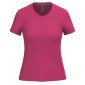 FUCHSIA - Tee-shirt professionnel de travail à manches courtes femme aide a domicile infirmier auxiliaire de vie médical