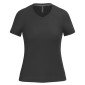 NOIR - Tee-shirt professionnel de travail à manches courtes femme aide a domicile infirmier auxiliaire de vie médical