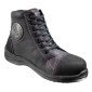 NOIR - Chaussure haute de sécurité S3 professionnelle de travail noire en cuir EN ISO 20345 S3 femme menage chantier entretien a