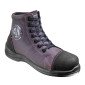PRUNILLE - Chaussure haute de sécurité S3 professionnelle de travail noire en cuir EN ISO 20345 S3 femme menage chantier entreti
