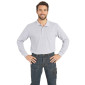 GRIS - Polo professionnel de travail homme aide a domicile infirmier auxiliaire de vie médical