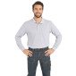 GRIS - Polo professionnel de travail homme auxiliaire de vie infirmier aide a domicile médical