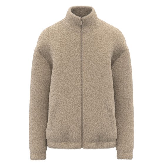 BEIGE - Veste polaire professionnelle de travail à manches longues mixte auxiliaire de vie médical aide a domicile infirmier