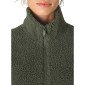 KAKI - Veste polaire professionnelle de travail à manches longues mixte auxiliaire de vie médical aide a domicile infirmier
