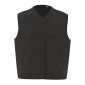 NOIR - Gilet polaire professionnel de travail sans manches femme médical auxiliaire de vie infirmier aide a domicile