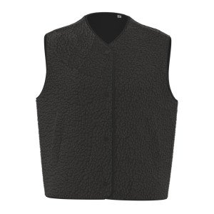 BEIGE - Gilet polaire professionnel de travail sans manches femme aide a domicile médical auxiliaire de vie infirmier