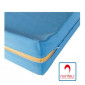 BLEU - Matelas professionnel hébergement foyer Mousse polyuréthane haute résilience 35 kg/m3 + Housse en maille polyester 180g/m