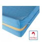 BLEU - Matelas professionnel hébergement foyer Mousse polyuréthane haute résilience 35 kg/m3 + Housse en maille polyester 180g/m