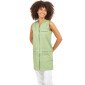 SAUGE/WAX - Blouse professionnelle de travail sans manches femme auxiliaire de vie menage aide a domicile entretien