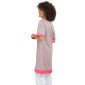ZINC/FUCHSIA - Blouse professionnelle de travail à manches courtes femme - PROMO école menage crèche entretien