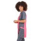 FUCHSIA/ARDOISE - Blouse professionnelle de travail à manches courtes femme auxiliaire de vie médical aide a domicile infirmier