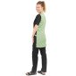 SAUGE/NOIR - Blouse professionnelle de travail à manches courtes femme aide a domicile infirmier auxiliaire de vie médical