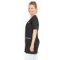 NOIR/WAX - Blouse professionnelle de travail à manches courtes femme entretien aide a domicile menage auxiliaire de vie