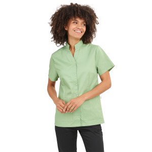 SAUGE - Tunique professionnelle de travail à manches courtes femme auxiliaire de vie infirmier aide a domicile médical