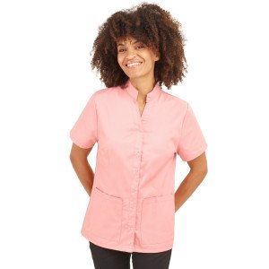 ROSE - Tunique professionnelle de travail à manches courtes femme aide a domicile infirmier auxiliaire de vie médical