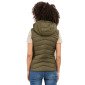 KAKI - Gilet de travail professionnel sans manches femme logistique chantier manutention artisan