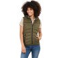 KAKI - Gilet de travail professionnel sans manches femme logistique chantier manutention artisan