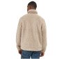 BEIGE - Veste polaire professionnelle de travail à manches longues mixte auxiliaire de vie infirmier aide a domicile médical