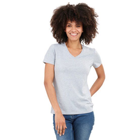 GRIS - Tee-shirt professionnel de travail à manches courtes femme auxiliaire de vie infirmier aide a domicile médical
