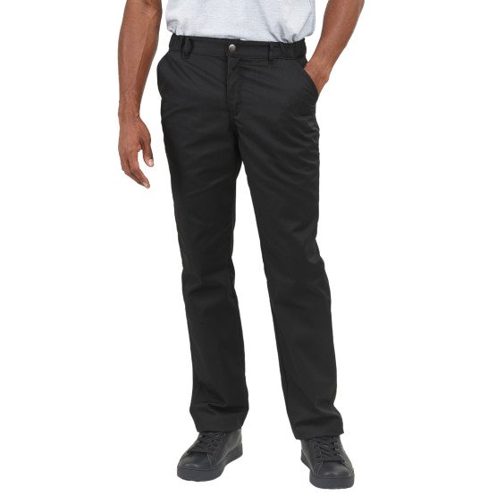 NOIR - Pantalon professionnel de travail homme serveur infirmier restauration médical