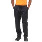 NOIR - Pantalon élastiqué professionnel de travail mixte auxiliaire de vie médical aide a domicile infirmier